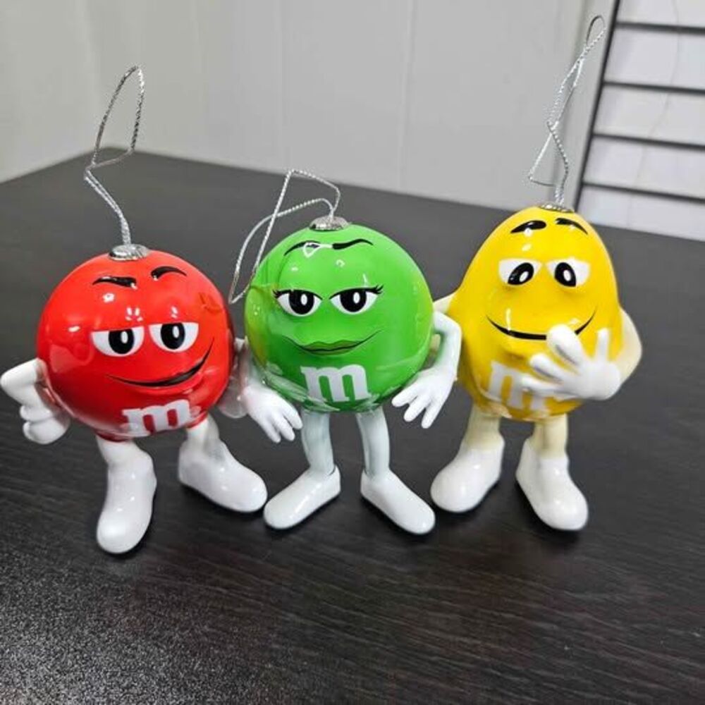 M&M’s Character Christmas Ornaments | Set of 3